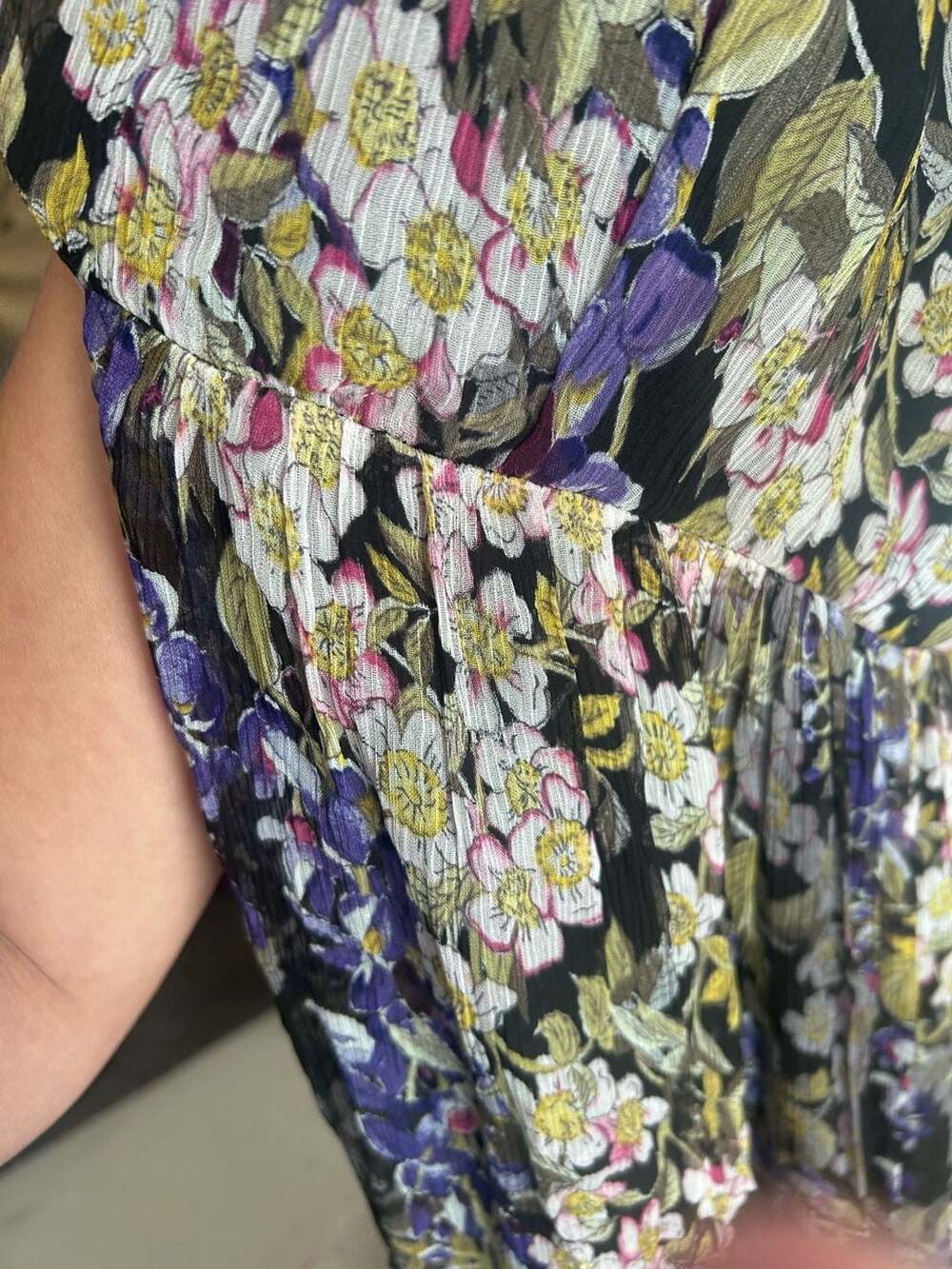 Anthropologie Floreat Dahlia Floral Pleated Maxi Dress - Picture 4 of 4